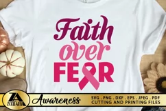 Breast Cancer SVG PNG EPS DXF Awareness SVG Pink Ribbon SVG Product Image 1