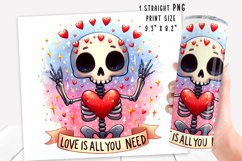 Funny skeleton Tumbler Wrap|PNG, 20 oz. Product Image 2