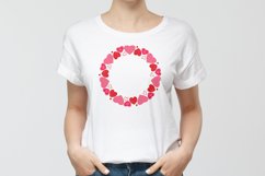 Round frame of hearts for Valentine's Day Product Image 2