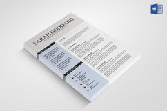 My Clean Resume/CV Set with MS Word Product Image 2