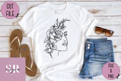 Line art woman SVG | vinyl cutting | Woman cut file Product Image 4