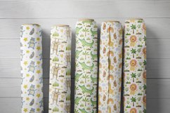 Watercolor African Animals Clipart. Seamless Patterns. Product Image 11