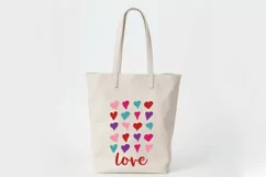Love with Hearts SVG File - Valentine SVG File Product Image 5