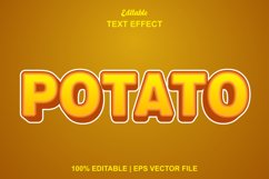 potato text effect and editable. Product Image 1