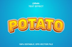 potato text effect and editable. Product Image 1