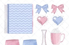 Pastel Fashion Watercolor Clipart Product Image 7