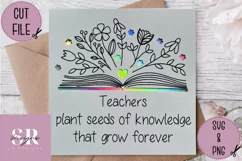 Thank you teacher card | Paper cutting | teacher card SVG Product Image 5