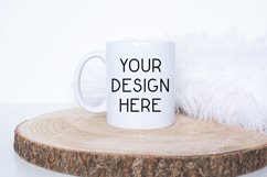 Mug Mockup 11 Oz Blank White Coffee Cup White Handle Product Image 1