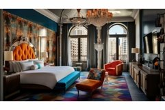 chic hotel room interior Product Image 1