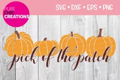 Fall SVG|Pick Of The Patch|Fall Quote SVG|SVG DXF PNG EPS Product Image 1