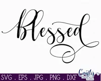 Blessed Saying Christian Farmhouse Home Sign Svg Product Image 2