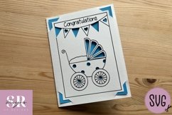 New baby card insert design| Paper cutting | Cricut Joy svg Product Image 7