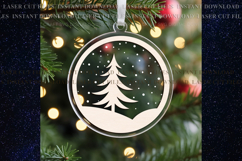 Christmas tree words Christmas Suncatcher Ornament svg Product Image 3
