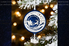 Santa words Christmas Suncatcher Ornament svg Product Image 1