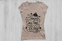 jingle all the way svg, christmas svg, holiday svg. Product Image 2