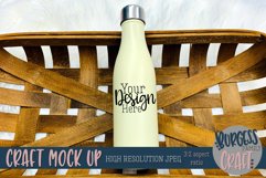 Basket water bottle Craft mock up |High Resolution JPEG Product Image 1