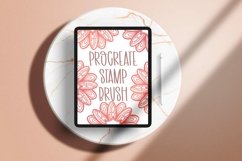 Mandala Monogram Stamp Effect - Procreate Brush Product Image 1