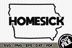 Iowa Homesick - Iowa State - SVG Cut File n488 Product Image 1