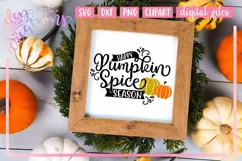 Happy Pumpkin Spice Season - SVG DXF PNG Cut file Product Image 4