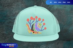 Snail Folk Art SVG Product Image 2