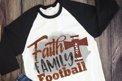 Faith Family Football watercolor sublimation design Product Image 2