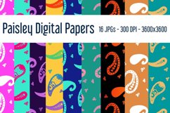 Paisley Digital Papers Product Image 1