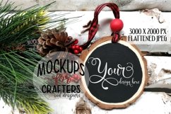 Wood Slice Ornament, Winter/Christmas theme Product Image 1