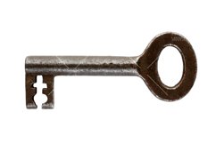 Bundle of 7 photos - vintage keys isolated on white Product Image 8