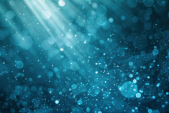 Abstract Blue Bokeh Background Wallpaper Product Image 1