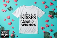 Hugs Kisses Valentine&#039;s Wishes Svg Cut Files Creative Art Product Image 1