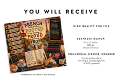 French Pride Paris Tumbler Wrap PNG Product Image 2