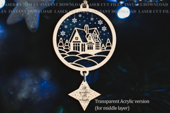 House words Christmas Suncatcher Ornament svg Product Image 2