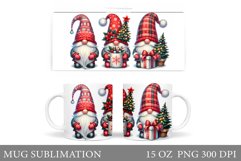 Christmas Gnome Mug Design. Christmas Mug Sublimation Product Image 1
