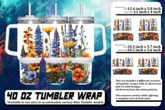 Meadow Marvel Flower Tumbler Wrap Product Image 1