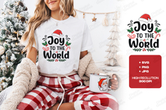 Joy To The World Christmas T-Shirt Design Product Image 1