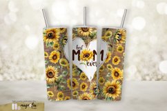 Best mom ever, sunflower sublimation tumbler wrap Product Image 1