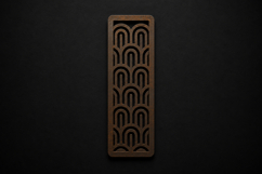 Abstract Arch Wooden Bookmark for Book Lovers Product Image 1