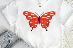 Watercolor Groovy Butterflies Sublimation PNG Product Image 2