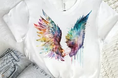Watercolor Angel's Wings PNG Clipart Product Image 2