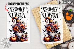 Spooky Season Towel , Gnome Kitchen Towel Sublimation Product Image 1