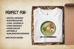 Matcha Ramen Clipart Bundle 4 PNG Product Image 3