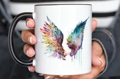 Watercolor Angel's Wings PNG Clipart Product Image 3