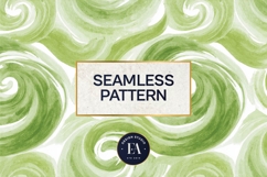 Watercolor Matcha Pattern, Green Wash Texture Product Image 3