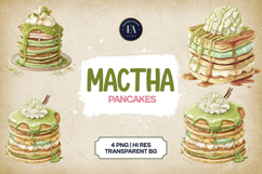 Mango Matcha Latte Clipart Bundle 4 PNG Product Image 1