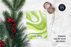 Watercolor Matcha Pattern, Green Wash Texture Product Image 4