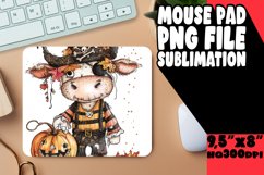 Halloween Cute Cow Mouse Pad for Sublimation Product Image 1