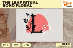 The Leaf Ritual Boho Floral Monogram Product Image 1