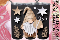 Joyful Whispers 20oz tumbler wrap, Gnomes Product Image 1