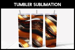 10 Black Gradient Abstract Glitter Tumbler Seamless Tumbler Product Image 6