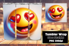 20oz Tumbler Design for Sublimation , 3D Emoji Product Image 1